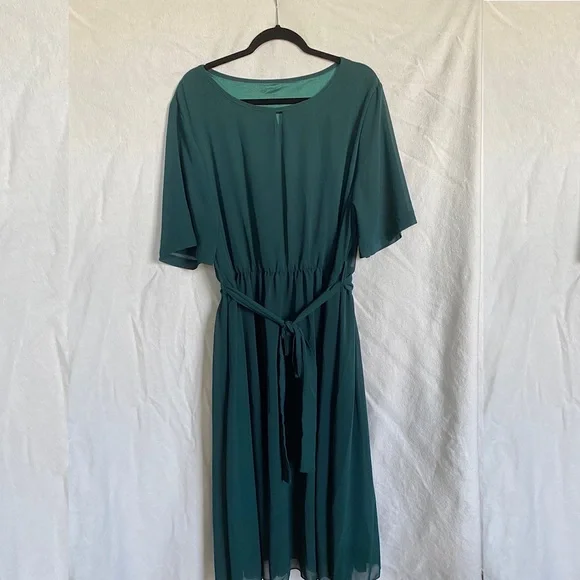 slim fit dress slacks 1950's chartreuse light green fit & flare dress sheer overlay super fu–  Kings Finest Vintage main image 1